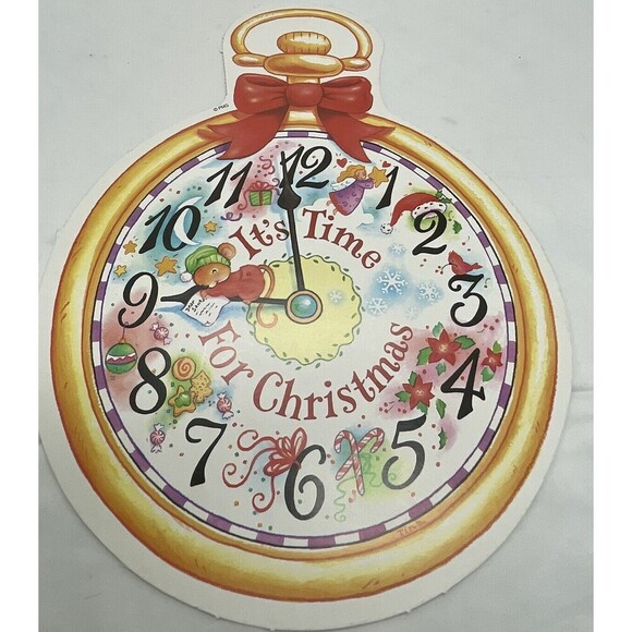 Vintage Paper Magic Group It’s Time For Christmas Die Cut Decoration Paper 12” - Picture 7 of 7